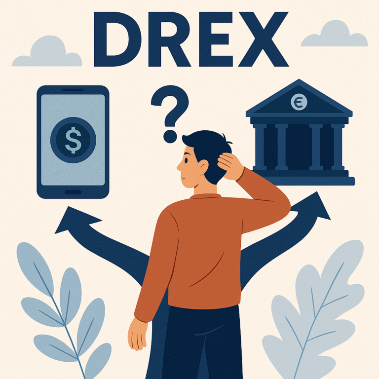 Escolha entre o digital e o banco